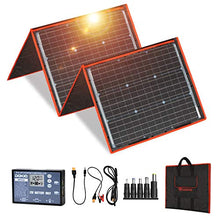 Load image into Gallery viewer, DOKIO 160W 18V Portable Solar Panel Kit (ONLY 9lb) Folding Solar Charger with 2 USB Outputs for 12v Batteries/Power Station AGM LiFePo4 RV Camping Trailer Car Marine…
