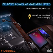 Load image into Gallery viewer, Hussell Car Charger Adapter - 3.0 Portable USB w/Fast Charge Technology & Dual Ports - Compatible w/Apple iPhone, Android, Tablet or Other USB Device