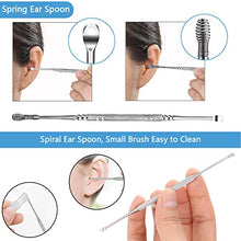 Load image into Gallery viewer, Earwax Removal Kit 5 Pcs, Ear Wax Cleaning Tool Set, Ear Pick with LED Light USB Charging, Stainless Steel Ear Curette, Earwax Tweezer, Ear Canal Dilator, Ear Wax Remover Tool with Storage Box