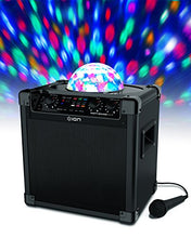 Load image into Gallery viewer, ION Audio Party Rocker Plus | Portable Bluetooth Party Speaker System & Karaoke Machine with Built-In Rechargeable Battery, App-Controlled Party Light Display & Microphone