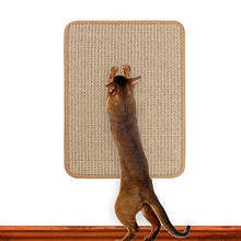 Load image into Gallery viewer, M&MKPET Natural Sisal Cat Scratcher Mat Horizontal Cat Floor Scratching Pad Rug Scratch Pad for Cat Grinding Claws & Protecting Furniture (25.6" 15.7")