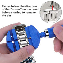 Load image into Gallery viewer, Watch Link Removal Tool Kit, Cridoz Watch Band Tool Chain Link Pin Remover with 12pcs Replacement Pins and 3pcs Pin Punches for Watch Bracelet Sizing, Watch Strap Adjustment and Watch Repair