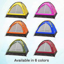 Load image into Gallery viewer, Two-Person Popup Tent - 2 to 3-Season Lightweight Dome Tent for Camping Accessories - Includes Rainfly and Carrying Bag by Wakeman Outdoors