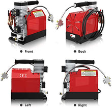 Load image into Gallery viewer, GX CS2 Portable PCP Air Compressor, 4500Psi/30Mpa,Oil-Free,Powered by Car 12V DC or Home 110V AC with Adapter (Included), Paintball/Scuba Tank Compressor Pump with Extra Moisture-Oil Separator