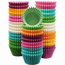 Load image into Gallery viewer, MontoPack 300-Pack Holiday Party Paper Baking Cups - No Smell, Safe Food Grade Inks and Paper Grease Proof Cupcake Liners Perfect Cups for Cake Balls, Muffins, Cupcakes and Candies
