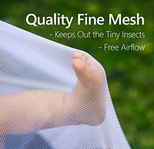 Load image into Gallery viewer, Baby Mosquito Net, Baby Mosquito Net for Strollers, Baby Stroller Mosquito Net, Bug Net for Strollers, Car Seats, Bassinets and Carriers, Fine Mesh Protection Against Mosquitos