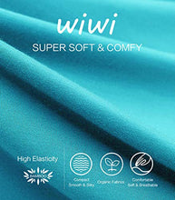 Load image into Gallery viewer, WiWi Womens Bamboo Pajamas Scoop Neck Nightgowns Sleeveless Lightweight Tank Loungewear Plus Size Sleep Shirts S-4X, Turquoise, Small
