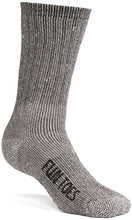 Load image into Gallery viewer, FUN TOES Men's Hiking Crew Merino Wool Socks 6 Pairs Lightweight, Reinforced Size 8-12 (2 Black, 2 Blue, 2 Brown)