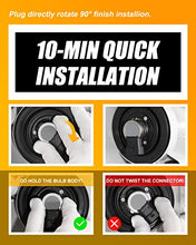 Load image into Gallery viewer, Auxbeam 9005 9006 Combo LED Bulbs Kit Fanless, Z6 Series HB3 HB4 LED Bulbs with EMC Anti-Interference All-in-one Conversion Kit, High Brightness CSP Chips 6500K, (Pack of 4)