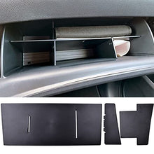 Load image into Gallery viewer, TACORBO Glove Box Organizer Compatible with Honda Pilot 2016-2022 / Ridgeline 2017-2022 2023/ Passport 2019-2022 2023 Accessories, Insert Glove Compartment Black ABS Materials