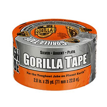 Load image into Gallery viewer, Gorilla, 2.88" x 25 yd Tough & Wide Duct Tape, 25yd, Silver, 4 Pack