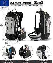 Load image into Gallery viewer, FREEMOVE Hydration Pack Backpack with 2 Liter Water Bladder and Cooler Bag, Lightweight, Fully Adjustable, Leakproof Multiple Pockets Camel Pack Gear for Hiking, Running, Cycling