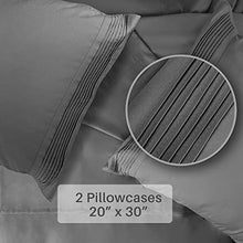 Load image into Gallery viewer, Secura Everyday Luxury Queen Bed Sheet Set 4 Piece - Soft Microfiber 1800 Thread Count 16" Deep Pocket Sheet Sets - Hypoallergenic, Wrinkle & Fade Resistant (Gray)