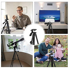 Load image into Gallery viewer, Phone Tripod Nagnahz 55inch Video Recording Tripod Stand with Bluetooth Remote 360 Panorama Pan Head Travel Portable Selfie Stick Extendable Tripod for Mobile Phones iPhone 11/Xs/X/8/Gopro/Camera