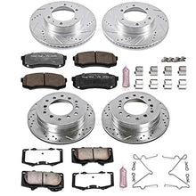 Load image into Gallery viewer, Power Stop K138-36 Front and Rear Z36 Truck & Tow Brake Kit, Carbon Fiber Ceramic Brake Pads and Drilled/Slotted Brake Rotors