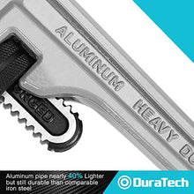 Load image into Gallery viewer, DURATECH 3-Piece Heavy Duty Aluminum Straight Pipe Wrench Set, 10", 14", 18", Adjustable Plumbing Wrench Set, Drop Forged, Exceed GGG standard