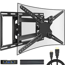 Load image into Gallery viewer, JUSTSTONE Full Motion TV Wall Mount Bracket for 28-70 Inch LED LCD Plasma Flat Screen & Curved TVs 110 Lbs VESA 600x400mm with Articulating Arms, Extend, Swivel, Tilt and Level Adjust, Fit 16â Studs