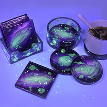 Load image into Gallery viewer, LET'S RESIN Silicone Coaster Molds, Resin Coaster Molds Kit with 10pcs Square and Round Coaster Molds Set, Upgrade Coaster Holder Epoxy Resin Molds for Resin Casting, Cups Mats, Home Decoration