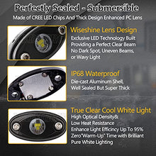 Load image into Gallery viewer, LEDMIRCY R1 White LED Rock Lights 40PCS for Je-ep Off Road Truck ATV SUV RZR Trail Rig Lights Pure White LED Underglow Lights High Power Underbody Lights Auto Car Boat Waterproof Shockproof
