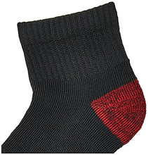 Load image into Gallery viewer, Fruit of the Loom Little Boys' 10 Pack Half Cushion Ankle Socks, Black Assort, Shoe Size: 9–2.5 (Medium)