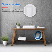 Load image into Gallery viewer, Portable Mini Washing Machine with Foldable Bucket Ultrasonic Vibration Turbine Rotating Folding Washer for Underwear/Underpants/Baby Clothes/Socks