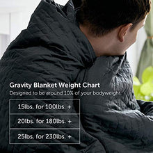 Load image into Gallery viewer, Gravity Cooling Blanket: The Weighted Blanket for Sleep | Premium Weighted Blanket with Removable Cover | Generation 2 with Button/Ties Fastening System | Grey, 15lbs, 48"x72"