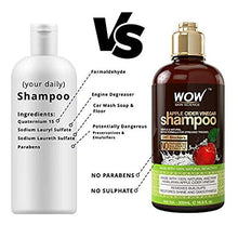 Load image into Gallery viewer, WOW Apple Cider Vinegar Shampoo & Hair Conditioner Set - (2 x 16.9 Fl Oz / 500mL) - Increase Gloss, Hydration, Shine - Reduce Itchy Scalp, Dandruff & Frizz - No Parabens or Sulfates - All Hair Types