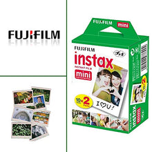 Load image into Gallery viewer, Fujifilm Instax Mini 11 Instant Camera + Fujifilm Instax Mini Twin Pack Instant Film (16437396) + Single Pack Rainbow Film + Case + Travel Stickers (Sky Blue)