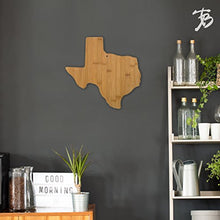 Load image into Gallery viewer, Totally Bamboo Texas State Shaped Bamboo Serving & Cutting Board