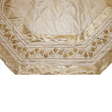 Load image into Gallery viewer, Kurt Adler 54-Inch Ivory Treeskirt with Gold Pinecones