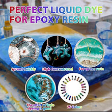 Load image into Gallery viewer, Epoxy Resin Pigment, M.A.K 27 Bottles Transparent Epoxy Resin Liquid Dye High Concentration Resin Colorant for Epoxy Resin Crafts Art Coloring, Painting, Jewelry DIY Making, Each 10ml