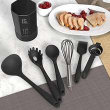 Load image into Gallery viewer, Silicone Cooking Utensils Set - 446°F Heat Resistant Kitchen Utensils,Turner Tongs,Spatula,Spoon,Brush,Whisk,Kitchen Utensil Gadgets Tools Set for Nonstick Cookware,Dishwasher Safe (BPA Free)