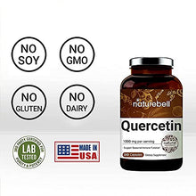Load image into Gallery viewer, NatureBell Quercetin 1000mg Per Serving, 240 Capsules (4 Months Supply), Super Immune Vitamins and Quercetin Vitamins, Supports Cardiovascular Health, Immune System and Bioflavonoids