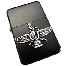 Load image into Gallery viewer, Farvahar Cigarette Lighter Persian Gift Persia Pahlavi Art Faravahar Parsi Farsi