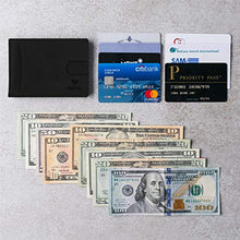 Load image into Gallery viewer, YBONNE RFID Blocking Slim Bifold Wallets for Men, Made of Finest Genuine Leather (Black)