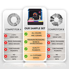 Load image into Gallery viewer, Eye Candy Pigments Variety Mica Pigment Powder Set E - Mica Powder Epoxy Resin Art - Woodworking - Cosmetic Grade Mica Powder - Bath Bombs - Pigment Powder Variety Pack - 50g - Non-Toxic - Skin Safe