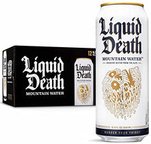 Load image into Gallery viewer, Liquid Death Mountain Water, 16.9 oz. Tallboys (12-Pack)