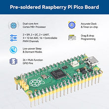 Load image into Gallery viewer, SunFounder Raspberry Pi Pico Starter Kit with 40 Projects Online Tutorials, MicroPython C Piper Make Code, One-Stop Learning Electronics and Programming for Raspberry Pi Arduino Beginners & Experts