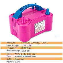 Load image into Gallery viewer, Electric Air Balloon Pump, Portable Dual Nozzle Electric Balloon Blower Air Pump Balloons Inflator for Decoration, Party, Sport,Gifts:2 Balloon Tying Tools