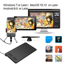 Load image into Gallery viewer, HUION Inspiroy H640P Graphic Tablets OSU Drawing Tablet with 6 Shortcut Keys, Digital Drawing Pad with 8192 Battery-Free Pen Tilt Function, Glove and 18 Pen Nibs Included