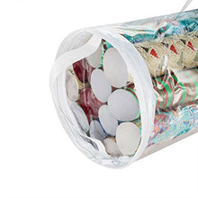 Load image into Gallery viewer, Elf Stor 798976 Christmas Birthday Holiday Storage Set of 2 | Holds 40" & 31" Wrapping Paper Rolls, One Bag for Each, 1 Pack Clear