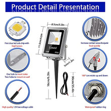 Load image into Gallery viewer, Lysed 10W Low Voltage LED Landscape Lights, Flood Light Outdoor 12V Super Warm White (1000LM) IP66 Waterproof Garden Pathway Lighting Wall Tree Flag Spotlights with Spike Stand (10 Pack)