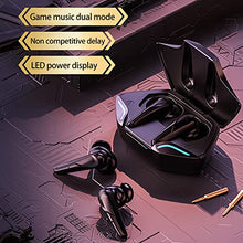 Load image into Gallery viewer, Rape flower Earbuds Headset Earphone,Wireless Earbuds Bluetooth Headset, in-Ear Headset and Breathing Light Charging Box, Noise-reducing Water-Proof Gaming Headset for Sports and Running (Black)