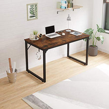 Load image into Gallery viewer, Home Office Desk, Modern Industrial Simple Style Computer Desk, Workstation, Sturdy Writing Desk, Flrrtenv(31", Rustic Brown)