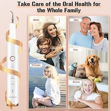 Load image into Gallery viewer, Plaque Remover for Teeth, Electric Tooth Cleaner Tartar Remover for Teeth with LED Light,4 Modes Rechargeable Teeth Cleaning Kit with Dental Tools, 2 Replaceable Heads