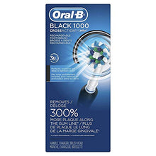 Load image into Gallery viewer, Oral-B 1000 CrossAction Electric Toothbrush, Black, Powered by Braun