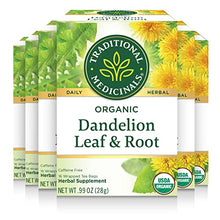 Load image into Gallery viewer, Traditional Medicinals Organic Dandelion & Root Herbal Leaf Tea, 16 Count, Pack of 6