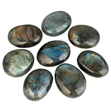 Load image into Gallery viewer, mookaitedecor Natural Labradorite Pocket Palm Stone Worry Stones Therapy Crystal Healing Gemstone Irregular Shape
