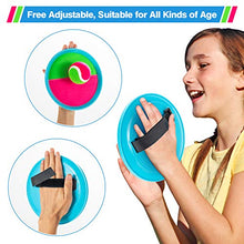 Load image into Gallery viewer, Toss and Catch Ball Set, Catch Game Toys for Kids, Beach Toys Paddle Ball Game Set with 6 Paddles and 3 Balls, Perfect Outdoor Games Sets Playground Sets for Backyards for Kids/Adults/Family
