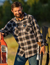 Load image into Gallery viewer, Legendary Whitetails Men's Standard Shotgun Western Flannel Shirt, Liberty Range Plaid, XX-Large